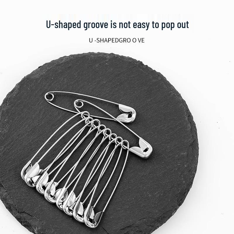 Vintage-Style Safety Pin Brooch and Paper Clip Set: Small to Extra Large for Clothes and Bed Sheets