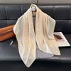 Spring Tencel Cotton Silk Scarf Fashion Classic Big Brand Style Square Scarf Shawl Women High-End Scarf Women