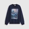 GAP Unisex Nordic Print Heavyweight Fleece Crewneck Sweatshirt
