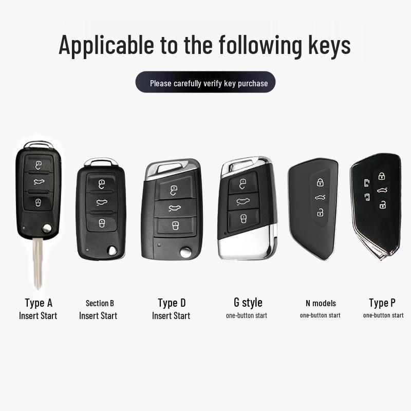 Volkswagen Key Cover for Sagitar, Lavida, Bora, Santana, Tiguan, Lingdu, Polo, Golf - Car Bag Buckle Shell