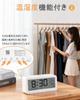 Alarm Clock, Radio-Controlled, Desk Clock, Large, Easy-to-Read Display, Battery Operated, Bright Screen, Thermometer & Hygrometer, Multifunctional Dig