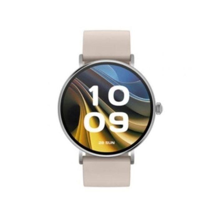Smartwatch SPC Smartee Duo Velvet Bluetooth 41mm AMOLED Plata Correa Blanca Y Borgoña IP68 SpO2