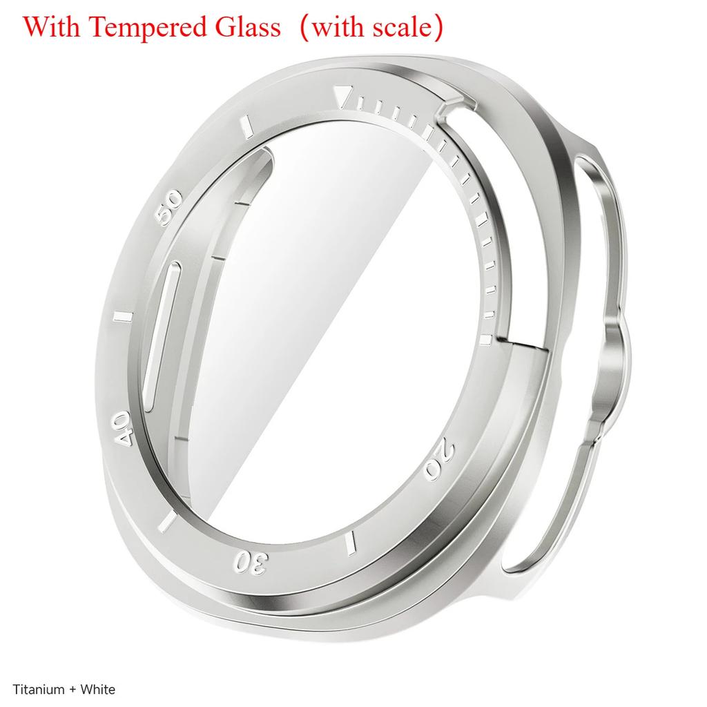 Protector Case For Samsung Galaxy Watch 8 Classic PC Hollowed Cover Protective Bumper Shell Tempered Glass Screen Accessories