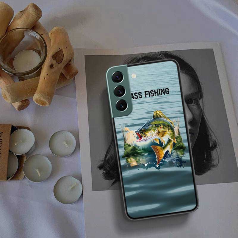 Enjoy a Day of Fishing Pleasure Phone Case For Samsung Galaxy S22 S25 Ultra S21 S10 Plus S26 Edge S20 S23 S24 FE Cover Silic