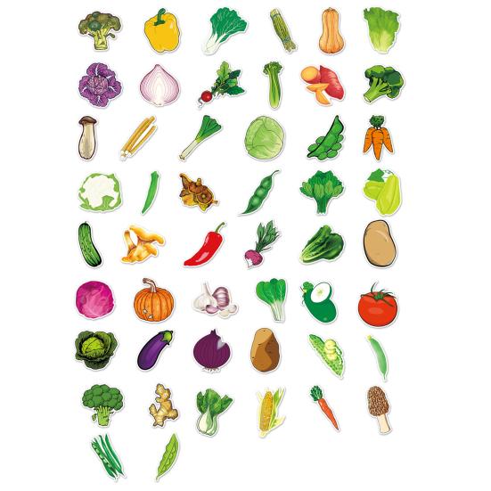

50 шт. наклейки с овощами, самоклеящиеся наклейки, серия с капустой и луком, помидоры, овощи, водонепроницаемые декоративные милые наклейки для ноутбука, гитары, скейтборда 50pcs