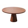 Acacia Wood Cake Stand Round Pedestal Tray with Tapered Base Elevated