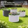 2-Pack 3ft X 24 Tall Galvanized Raised Garden Beds Outdoor Round Metal Planter Box for Planting Vegetables Flowers Herb Anti-Ru