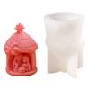 Holy Family Nativity Silicone Candle Mold Epoxy Resin Mould for DIY Soap Candle Making Handmade Craft Gypsum Decors