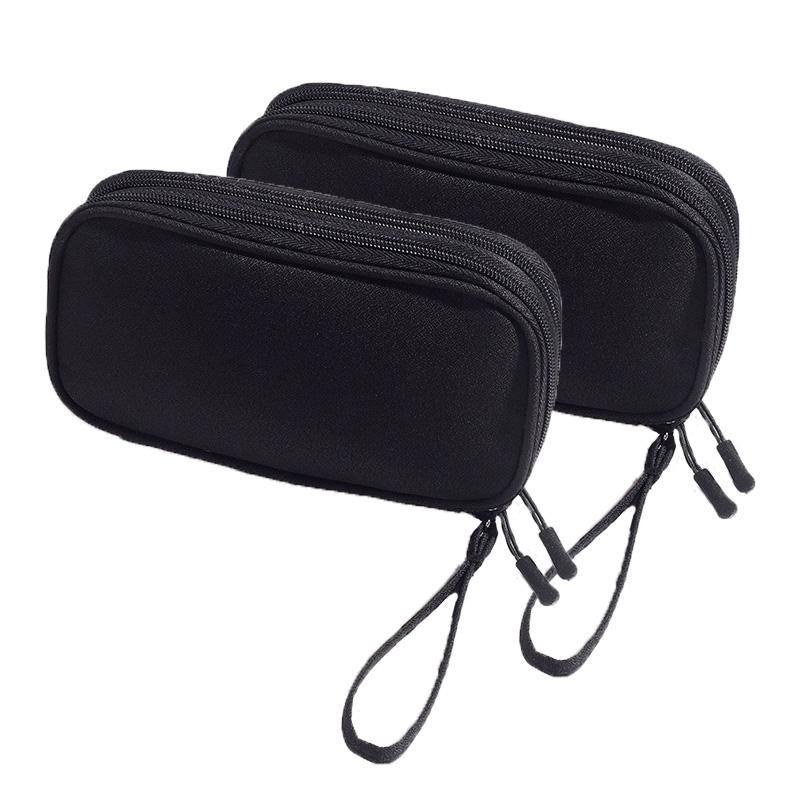 Portable Double Layer Travel Portable Digital Product Storage Bag USB Data Cable Manager Earphones Mobile Power Storage Bag 1pcs