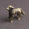 New Antique Bronze Hunting Dog Statue Mini Desktop Puppy Animal Decoration Figurine Tea Pet Home Decoration Crafts Wholesale