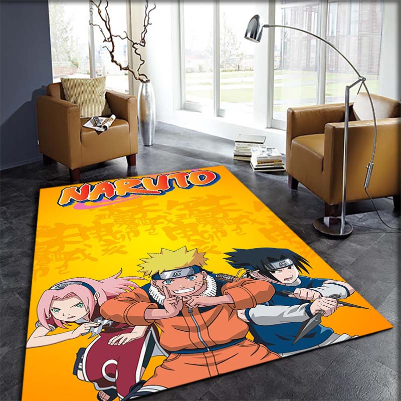 

Naruto anime print rug, non-slip and stain-resistant floor protector, suitable for bedrooms, living rooms, and home décor. 60x90cm