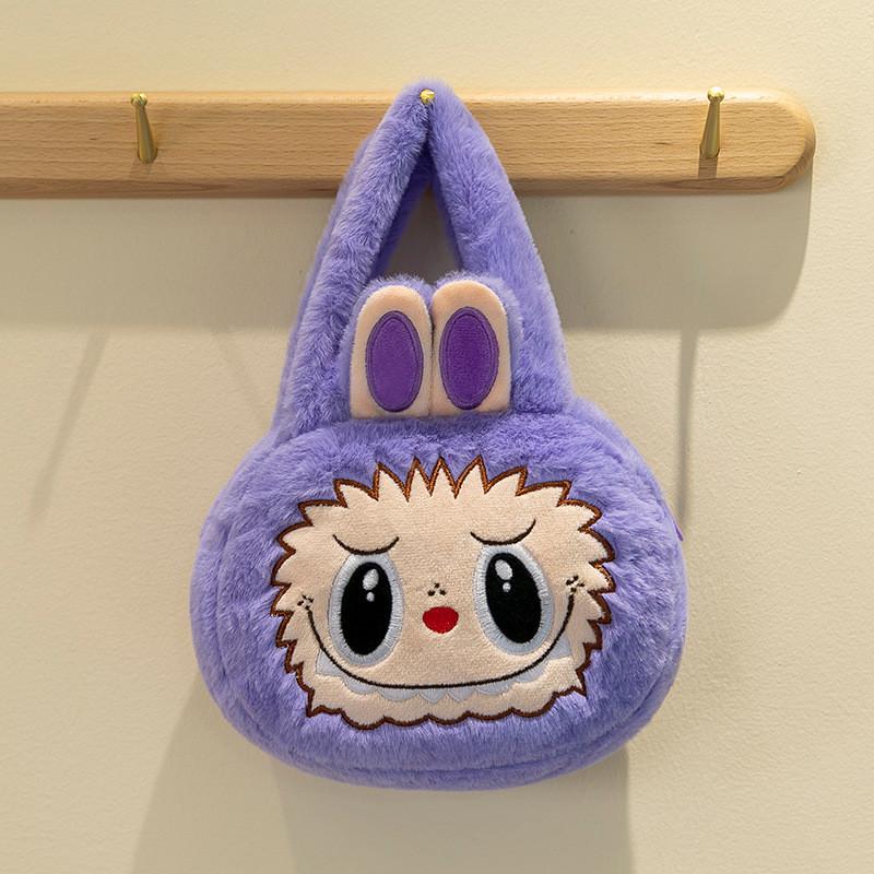 Entzückliche Plüsch Labubu Cartoon Tier Handtasche Niedliche Weiche Tragetasche Für Kinder Und Freundinnen