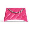 Balenciaga Studded Magnetic Closure Nylon Crossbody Shoulder Bag Small Women bags Bright-Pink 7163512AAPG5639