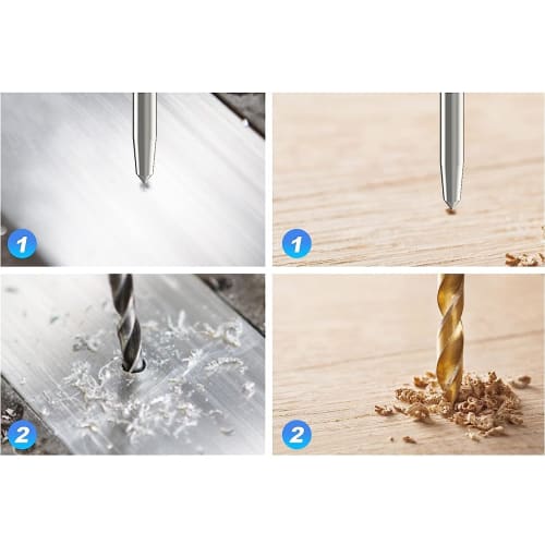 KAGAWA Automatic Center Punch with Grip (Red)