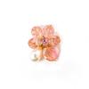 Handmade Crystal Flower Stud Earrings and Hair Clips - Beaded Accessories for Shoes and Clothing