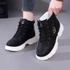 Sneakers alla moda high-top da donna - Scarpe casual comode con lacci e cerniera, Sneakers high-top