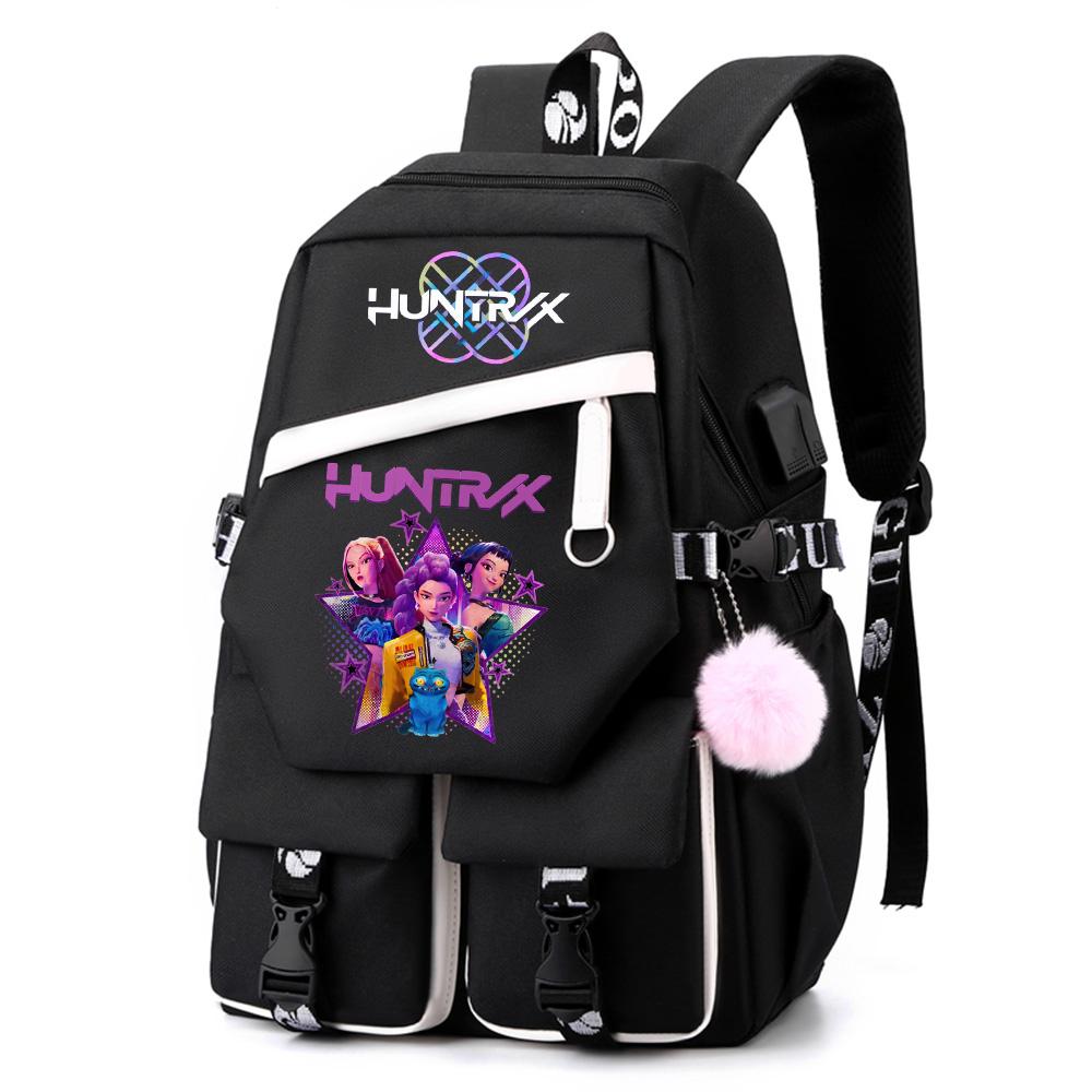 Sac à dos grande capacité imprimé Chasseurs de Démons Anime Kpop pour Adolescent Étudiant Fille Garçon Retour à l'École Sac à Livres Cadeau Enfant Femmes Sac de Voyage Imperméable