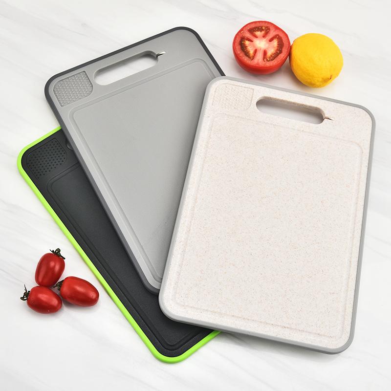 4IN1 Aluminum Alloy Cutting Board,Silicone Edging,Thickened Cutting Board,Beef Quick Thawing Cutting Board,PP Chopping Board