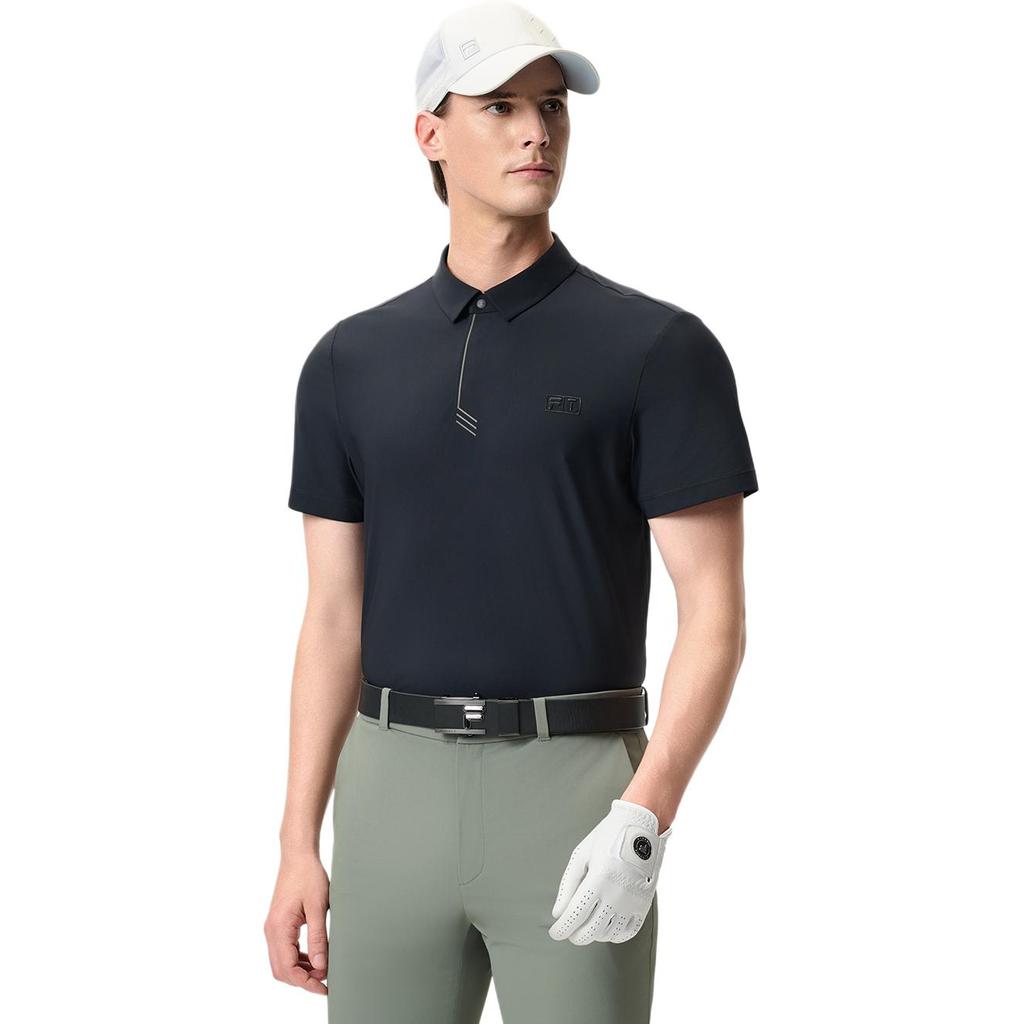 FILA Golf SS25 Polo Shirt Men's Pitch Black BK A11M525201F-BK