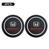 1/2Pcs Car Coasters Water Cup Slots Non-Slip Mat For Honda CITY CIVIC Mugen MB4 Pilot Type R Type S Si Insight Auto Accessories
