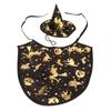 Pet Halloween Cape Wizard Hat Adjustable Pet Halloween Apparels for Family Gatherings Parties Photo Shoot