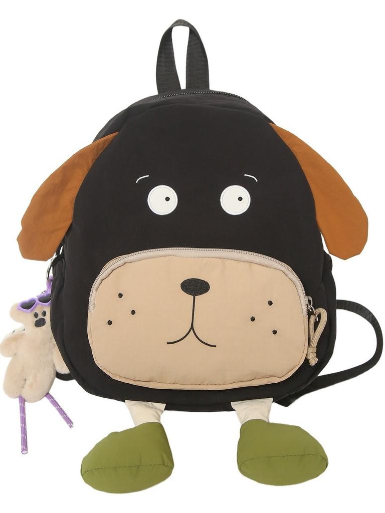 Cartoon Dog Backpack With Nylon For School Travel And Daily Use