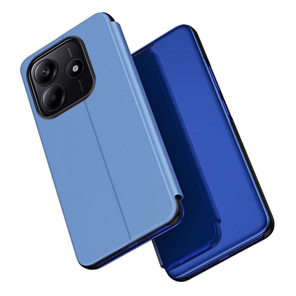 For Xiaomi Redmi Note 14 4G (164.84mm) Etui Visningsvindu Støtte Lær Flip Telefondeksel