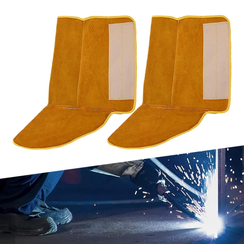 Welding Shoes Covers Lightweight Anti Splashing Fireproof Welded Foot Long