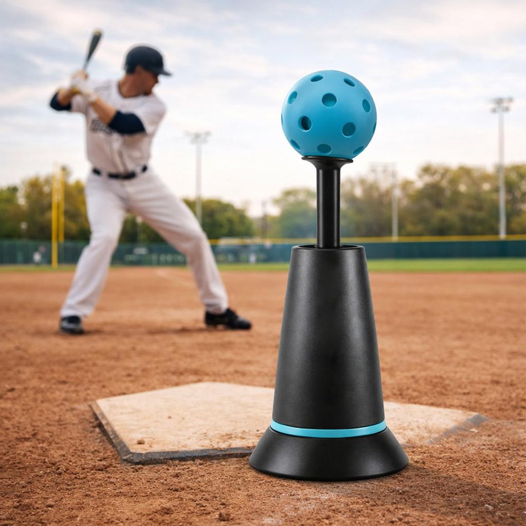 Sprzęt Treningowy do Uderzania w Baseball dla Treningów Wewnętrznych i Zewnętrznych Trwała Konstrukcja Regulowana Wysokość Odpowiedni dla Wszystkich Wieków