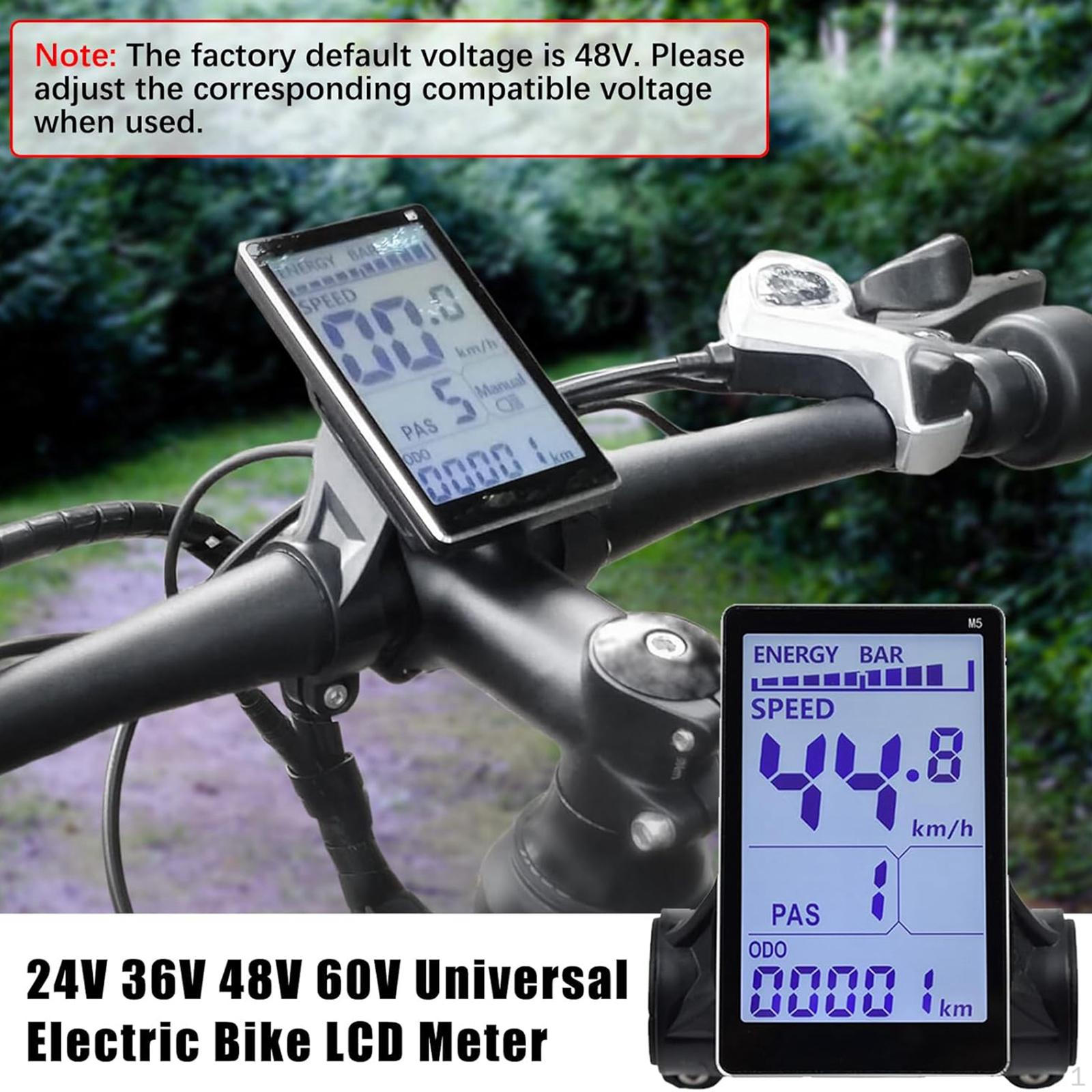 

Велосипедный ЖК-дисплейный компьютер 5-контактная проводка 22,2 мм диаметр руля аксессуар расстояние поездки черный