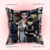 G-Gorillaz Rock Band Pillow Covers Cartoon Sofa Decorative Home Double-Sided Printing Short Plush Cute Cushion Cover