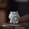 Small Zisha Chinese Guardian Lion Pair