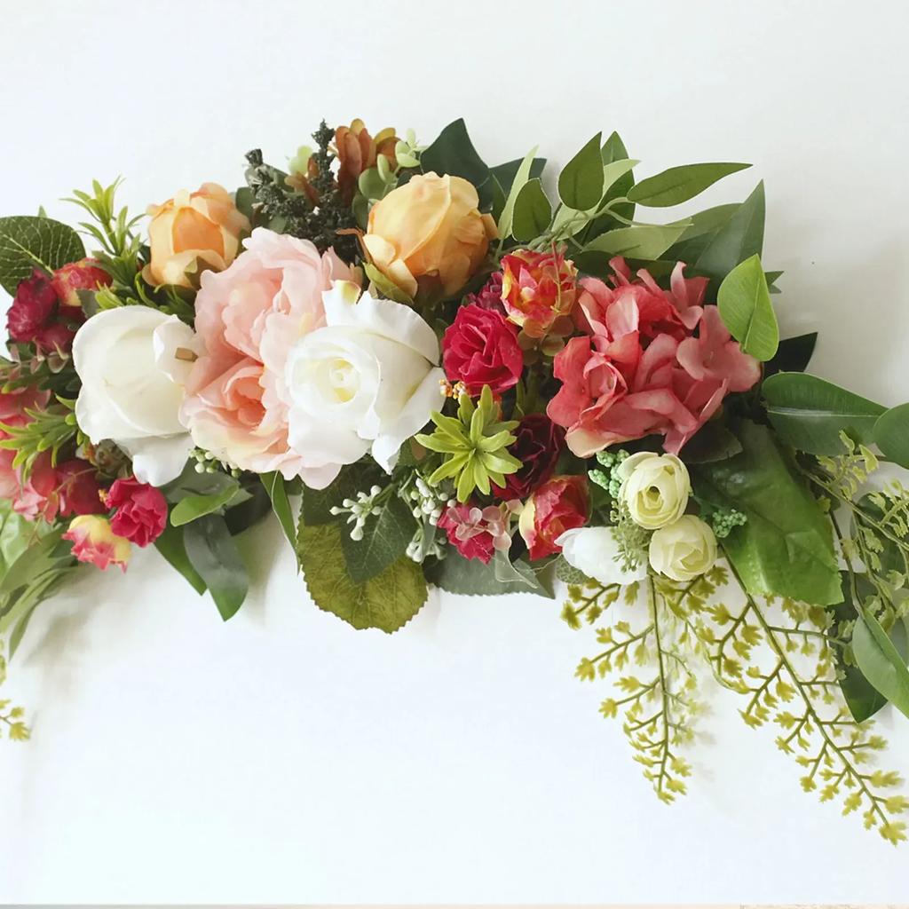 Simulation Rattan Wedding Arches Dining Table Vines Vivid Artificial Wreath Lintel Spring And Summer Garland Door Home Decor