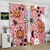 Spooky Halloween Printed Curtains 2-Piece Polyester Set for Bedroom Living Room Study Festive Window Treatment
