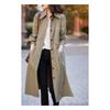 Women's Temperament Windbreaker Korean Style Versatile Mid-length Shirt Jacket Top