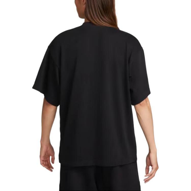 Nike T Shirts Men's Black Crew Neck Moderate Straight Fit FB7866-010