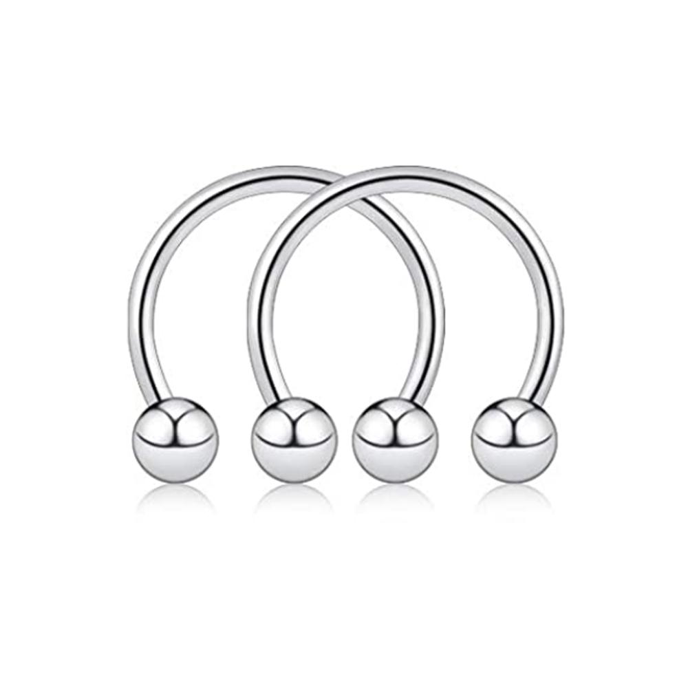16g Lip Rings Stainless Steel Snake Bite Piercing Jewelry Labret Medusa Spiral Barbell Helix Earrings Horseshoe Septum Cartilage