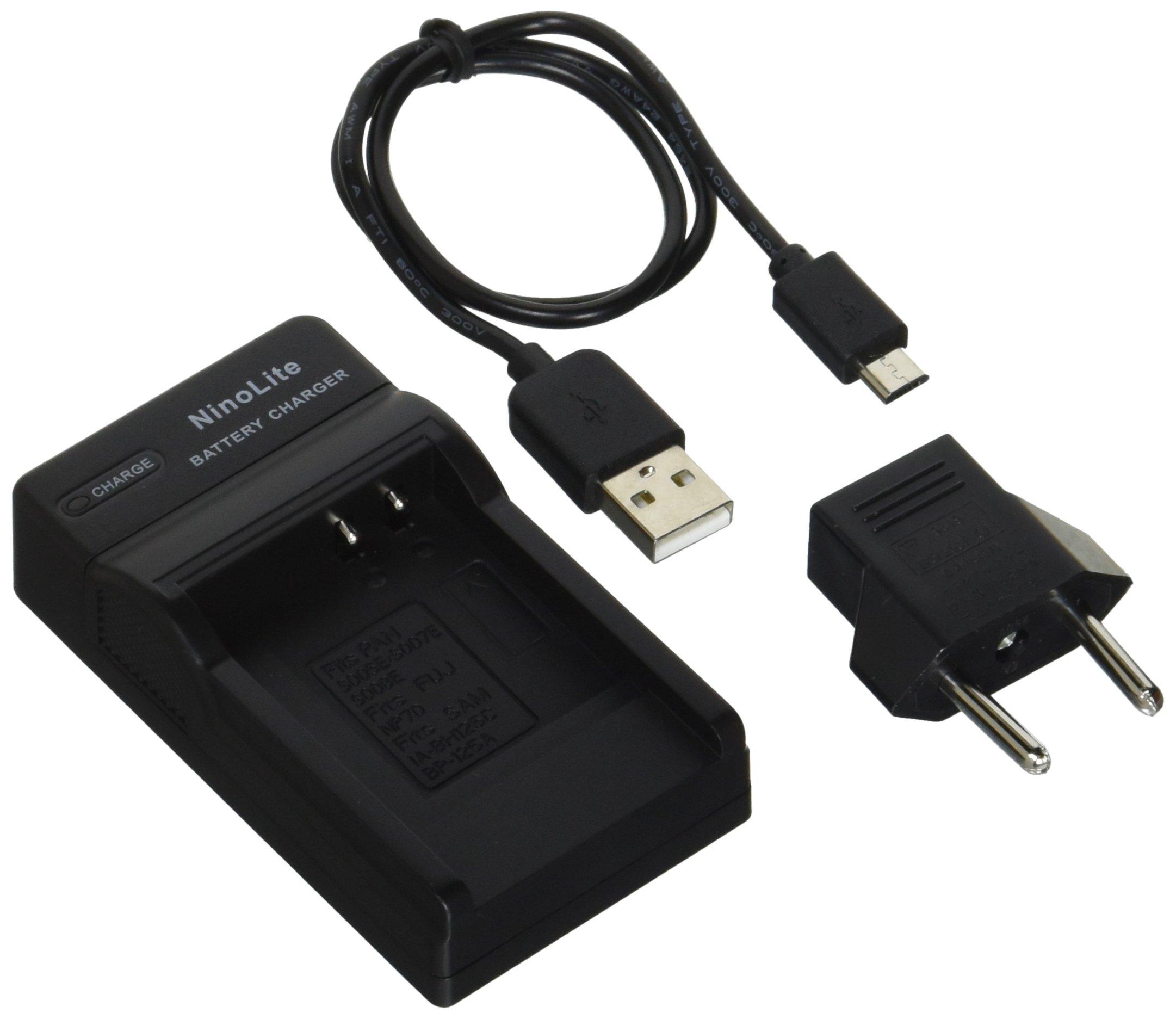 

NinoLite USB Charger Compatible with Camera Chargers DMW-BCC12 DC68/K4/C