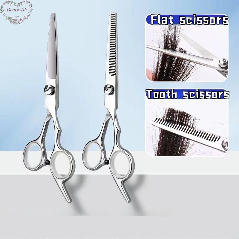 5.5-inch Hair Scissors Stainless Steel Hair Scissors Flat Tooth Scissors Tooth Scissors Thinning Scissors Hair Scissors