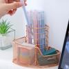 Multi-purpose Mesh Metal Pen Holder Decorative Pen Holder Stylish Makeups Display Holder for Ideal for Dresser Counterto