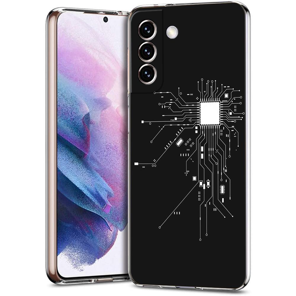 Inside Motherboard Circuit Board Case for Samsung S24 S23 S22 S20 S21 FE Ultra S24 S23 S10 S10E S9 S8 Plus 5G Phone Shell Capas