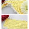 Newborn Photography Props Infant Costume Outfit with Flower Headband Baby Girl Fotografia Crochet Costumes