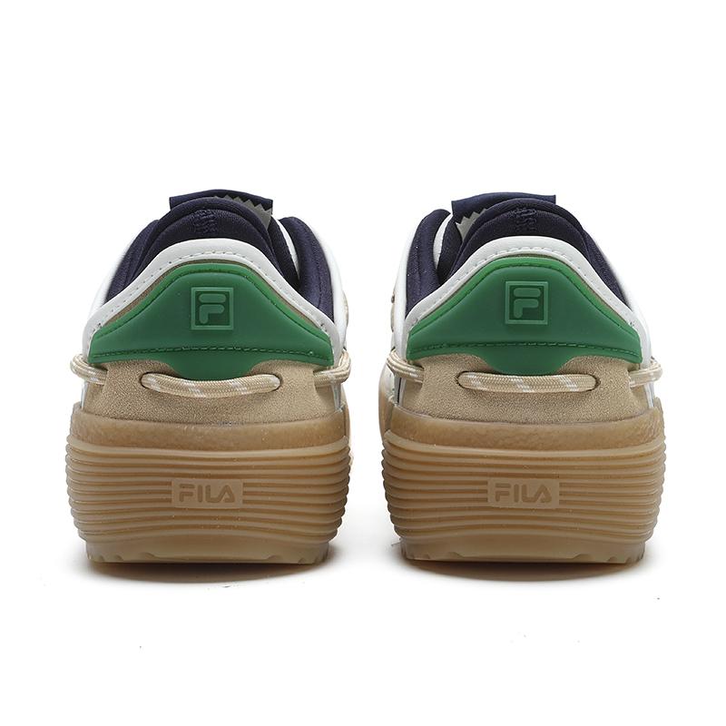 Fila Artmosphere Non-Slip Lightweight Low-Top Skate Shoes Women Sneakers Bright-White Cream-Yellow F12W421207FBB