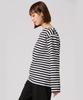 agnes Striped Black b. T-shirt, Unisex, J008, Medium,
