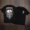 Ny stor kortarmet ren bomulls-t-skjorte for menn og kvinner Rock Amerikansk Retro Harley Motorsykkel Trykket Løs T-skjorte
