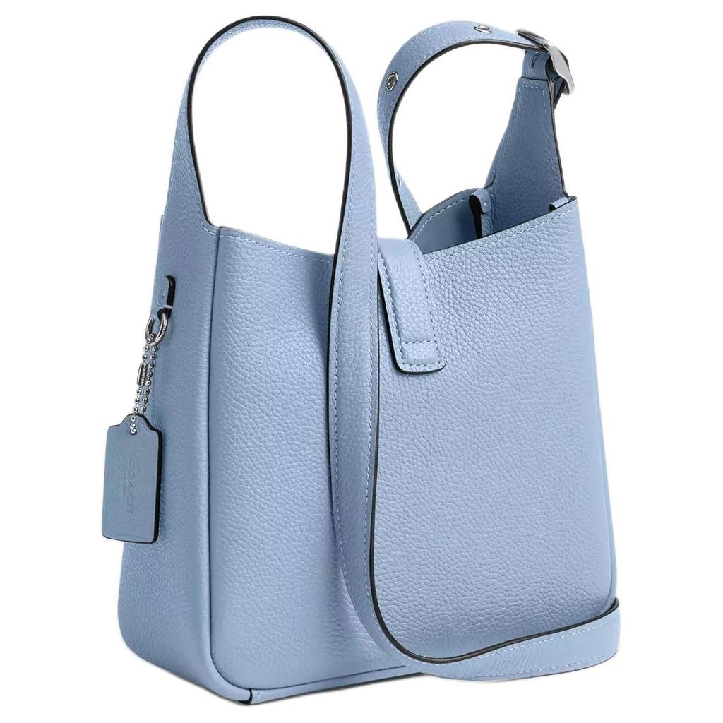 Coach Hadley 20 Logo Zipper Dark Pocket Leather Crossbody Bag Small Women Crossbody Bag Blue CAL60-SVPUB