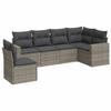 VidaXL Salon de Jardin avec Coussins 6 pcs, Canapés avec Pieds Réglables, Ensemble de Meubles d'Extérieur Patio Terrasse, 3251367