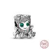 925 Sterling Silver Halloween Cartoon Pumpkin Ghost Cute Cat Beads Fit Original Fashion Bracelet Charm Women Diy Jewelry Gift