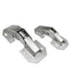 1/10PCS Hidden Hinges for Cabinet Doors Frameless Cabinet Hinge Concealed Surface Mount Cabinet Holefree Folding Hinges 3 4 Inch