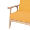 Vidaxl 2 Osobowa Sofa Tapicerowana, Żółta